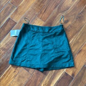 Zara Dark Green Skort Shorts